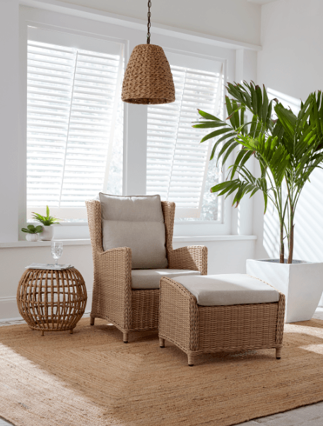 Biscayne Lounge Chair with Footstool