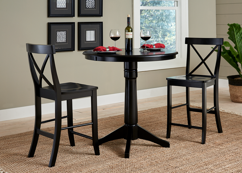 Transitional Pedestal Table- 30", 36" and 42" Diameter