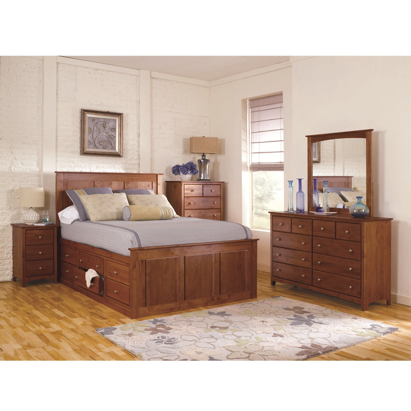 Shaker Flat Panel Chest Bed
