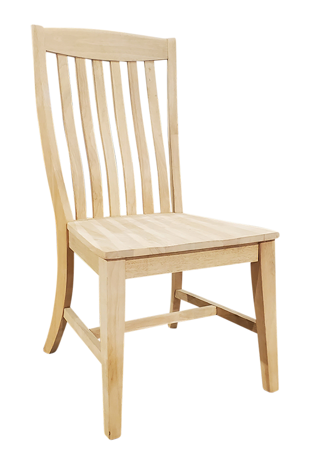 Solace Chair, unfinished, with a wood seat - Barewood