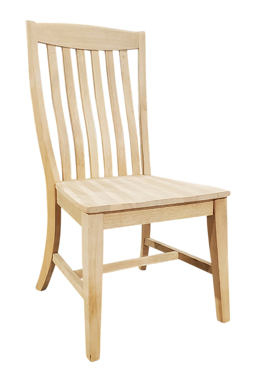 Solace Chair, unfinished, with a wood seat - Barewood