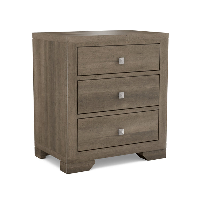 Symmetry Three Drawer Nightstand