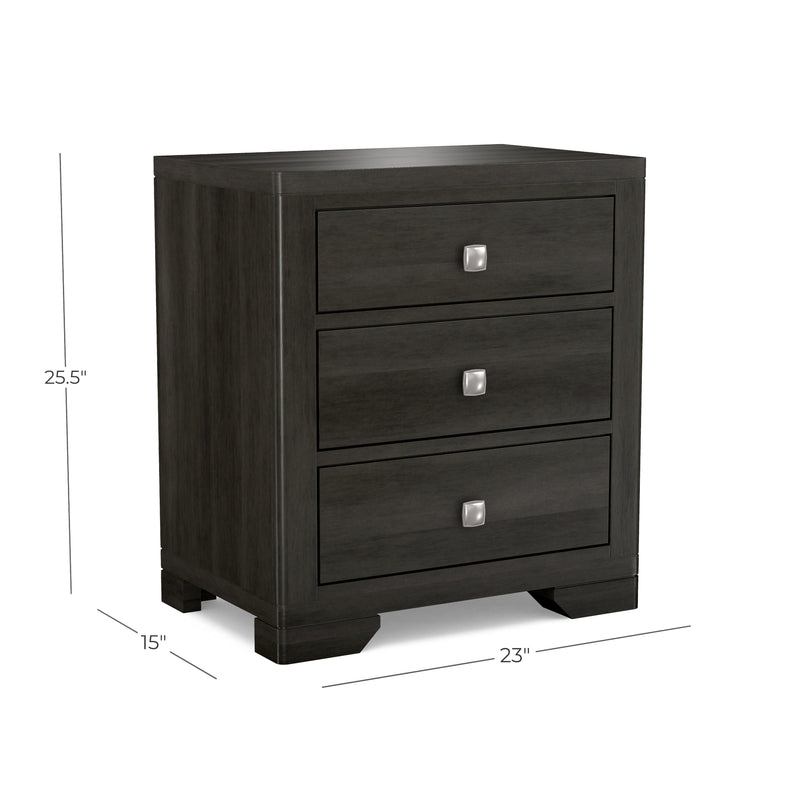 Symetry Drawers Symmetry Three Drawer Nightstand — Barewood