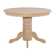 42" Round Dining Table - Barewood