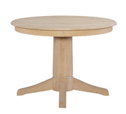 42" Round Dining Table - Barewood