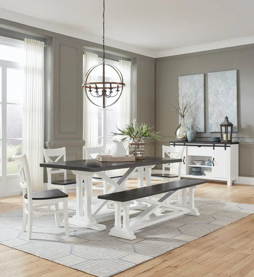 Alexa Trestle Dining Table — Barewood