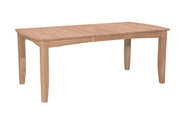 Bow End Dining Table - Barewood