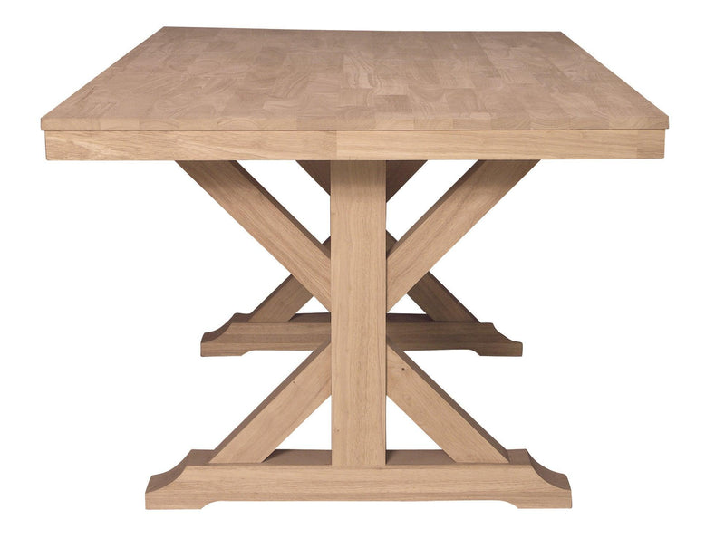 Canyon Trestle Dining Table - Barewood