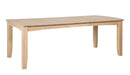 Bowed Shaker Leg Dining Table - Barewood