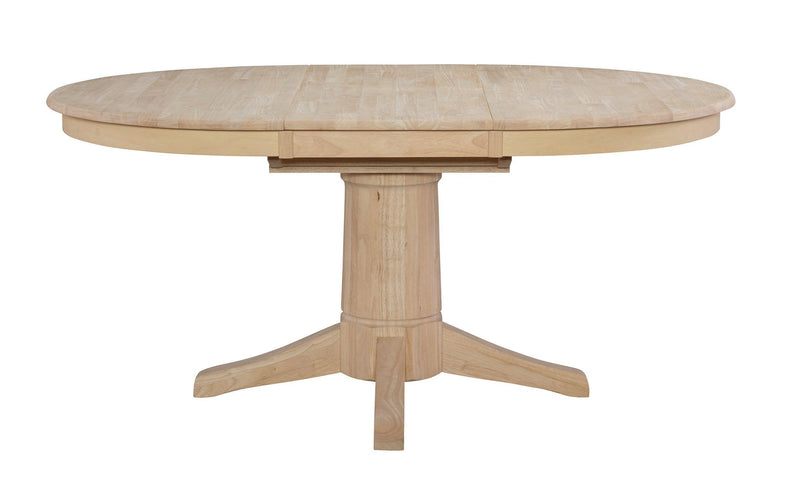 48" Round Butterfly Leaf Dining Table - Barewood