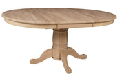 48" Round Butterfly Leaf Dining Table - Barewood