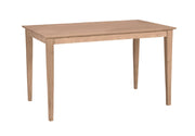 Shaker Dining Table - Barewood