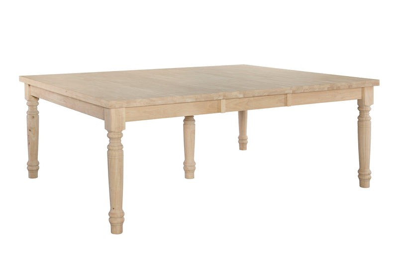 Square Butterfly Leaf Dining Table - Barewood