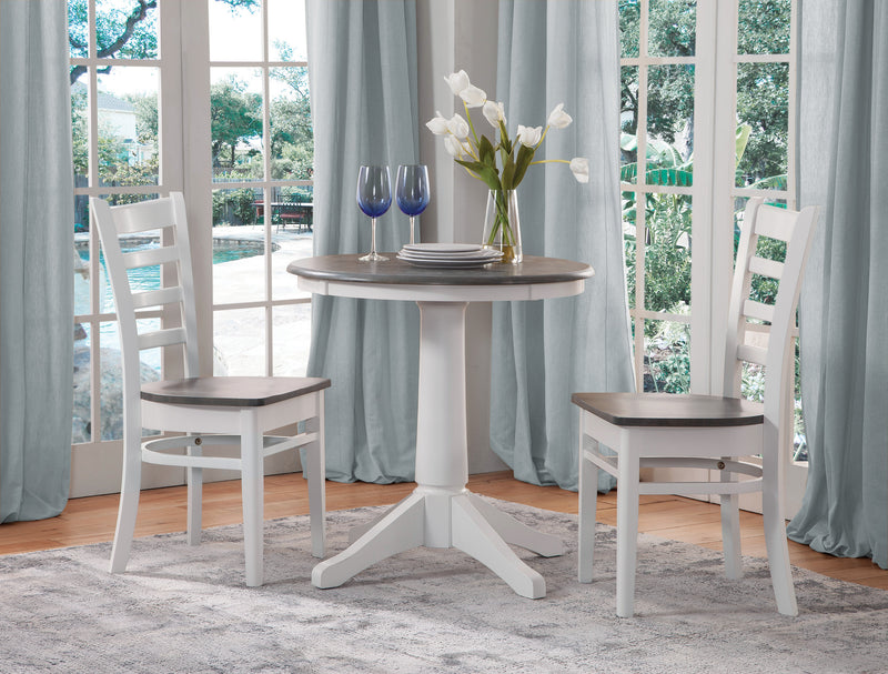 Transitional Pedestal Table- 30", 36" and 42" Diameter