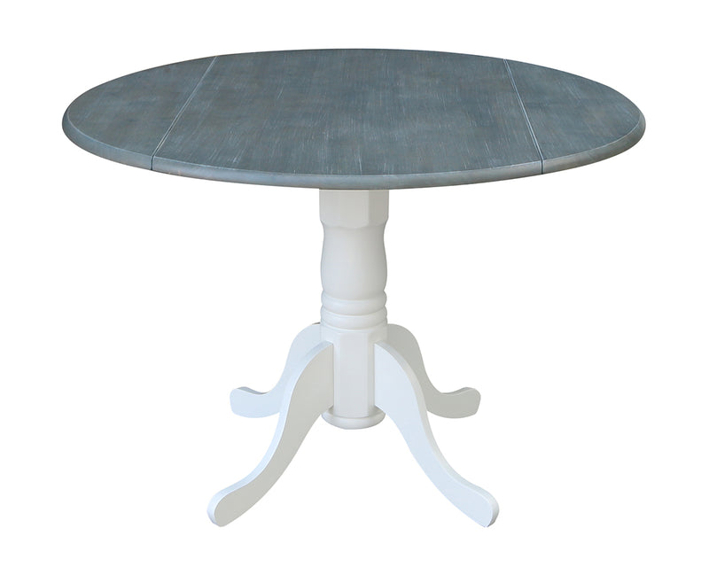 42" Drop-leaf Pedestal Dining Table