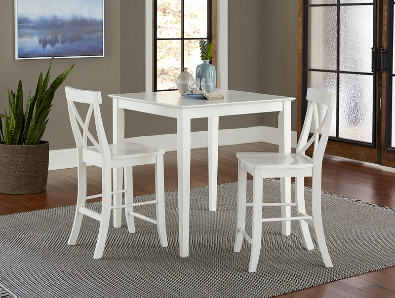 36" Square Shaker Leg Dining Table