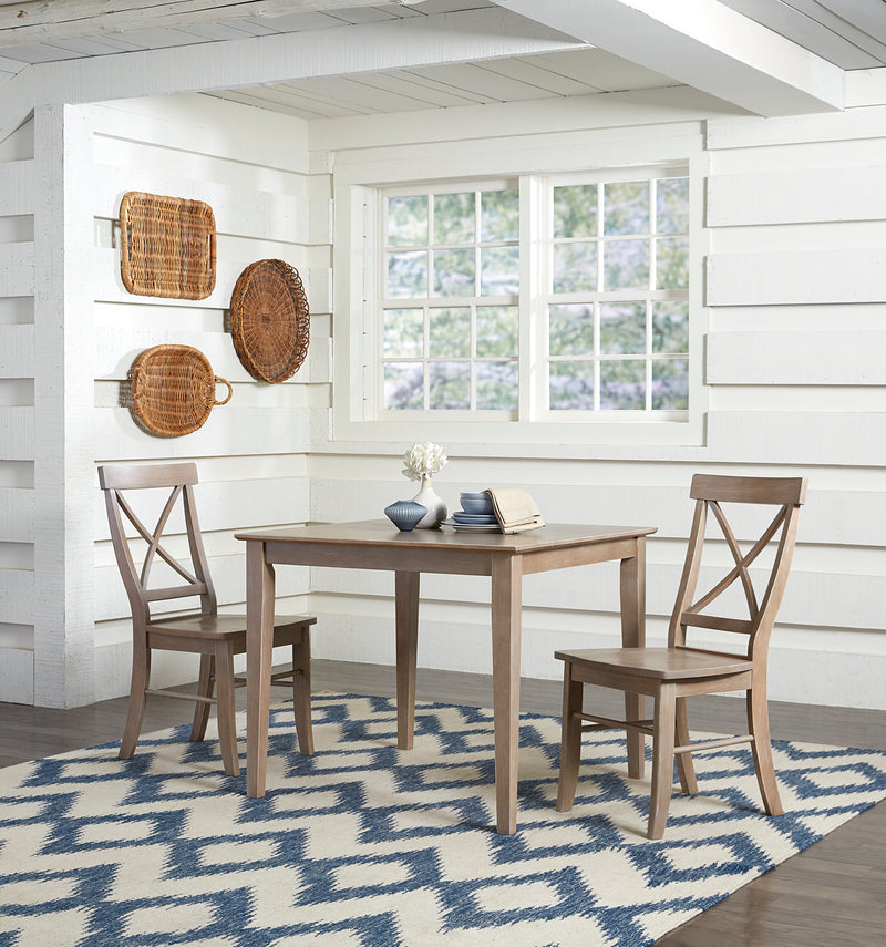 36" Square Shaker Leg Dining Table