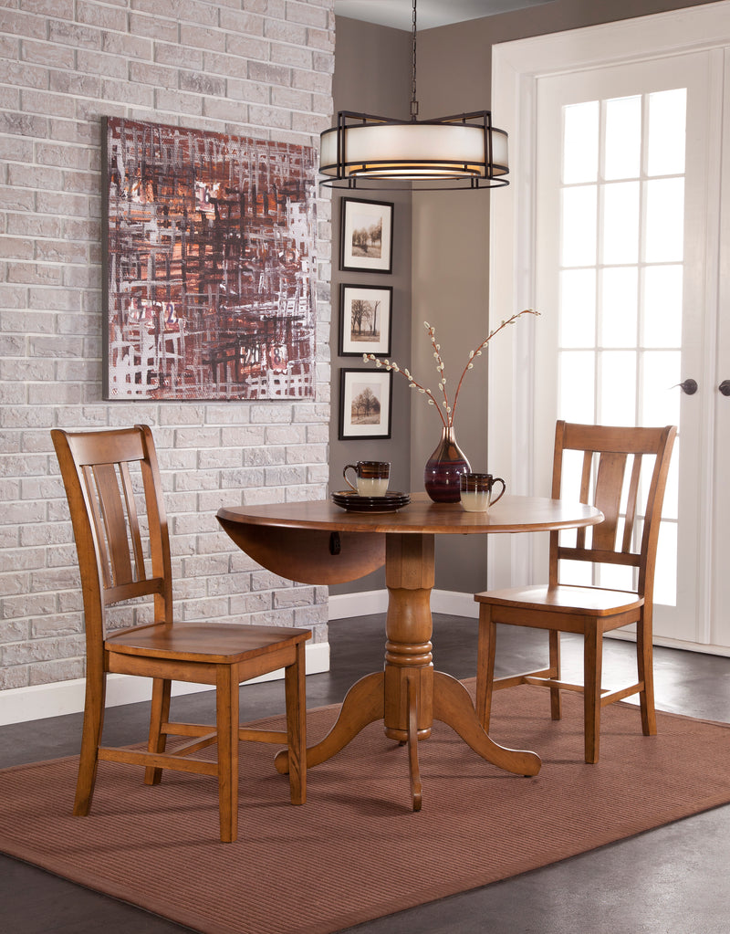 42" Drop-leaf Pedestal Dining Table