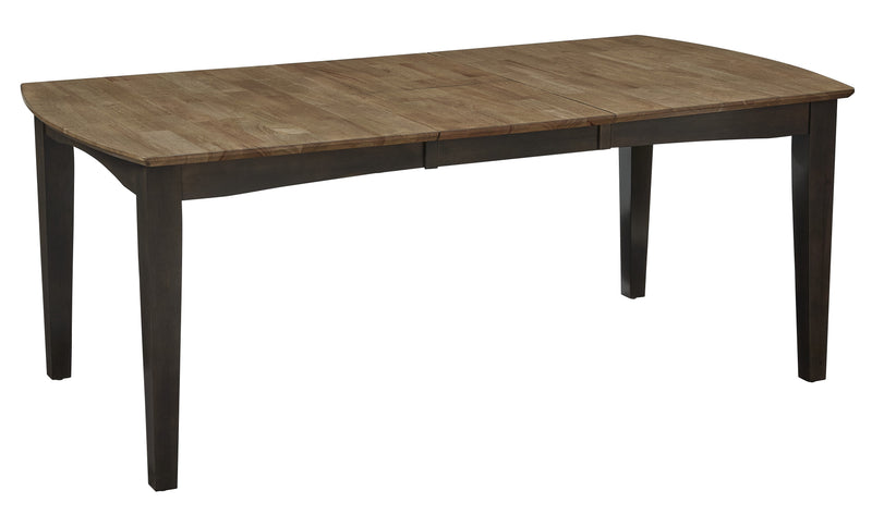Bow End Dining Table in Wheat and Coal - Barewood