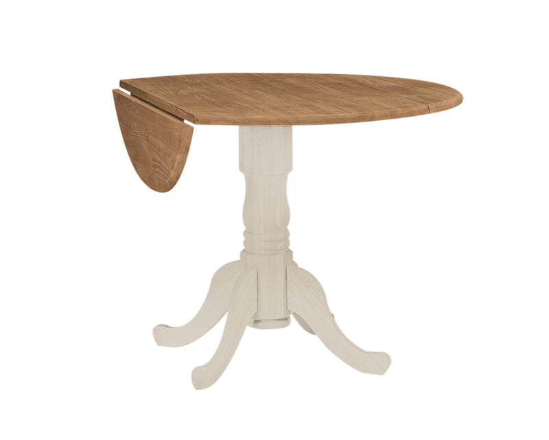 42" Drop-leaf Pedestal Dining Table