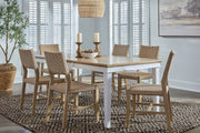 West End Chairs around the Sanibel Dining Table - Barewood