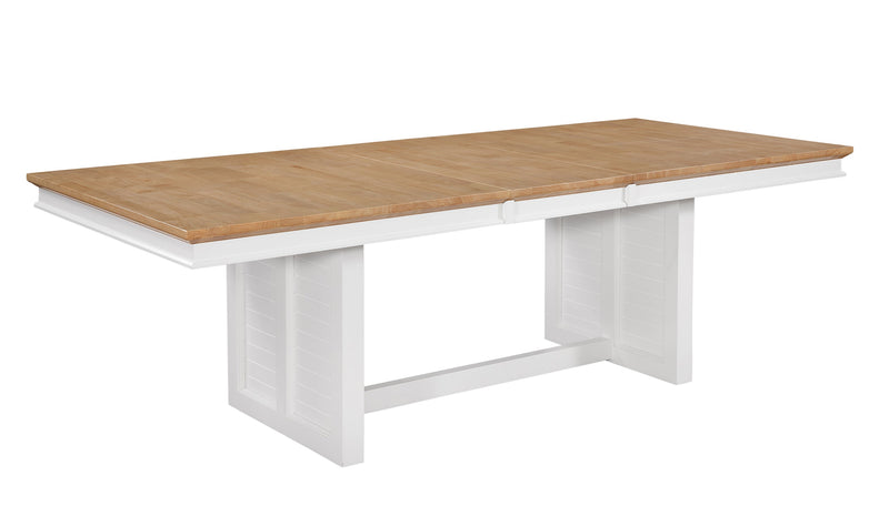 Sanibel Boardwalk Extension Dining Table in Honey and White - Barewood