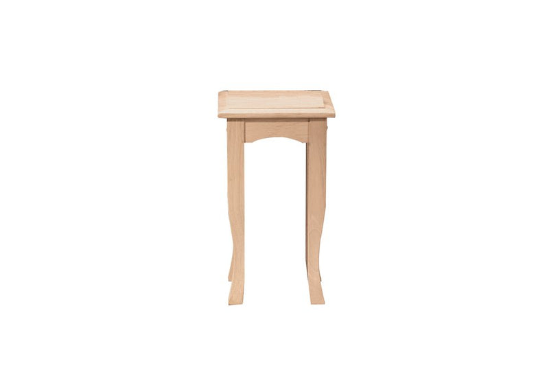 Tea Table, 21" tall, unfinished - Barewood