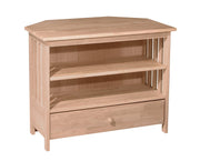 Mission Corner TV Stand - Barewood