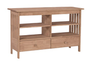 Mission TV Stand - Barewood
