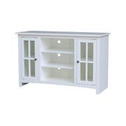 Mullion Door Entertainment Center - Barewood