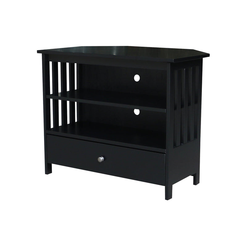 Mission Corner TV Stand - Barewood