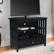 Mission Corner TV Stand - Barewood