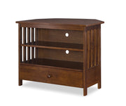 Mission Corner TV Stand - Barewood