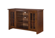 Mullion Door Entertainment Center - Barewood