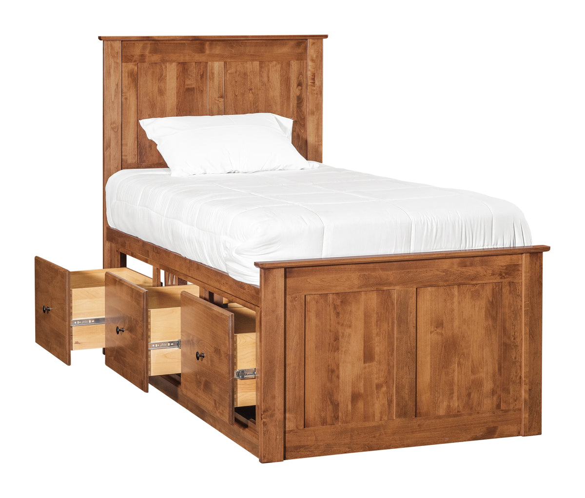 Shaker Flat Panel Chest Bed