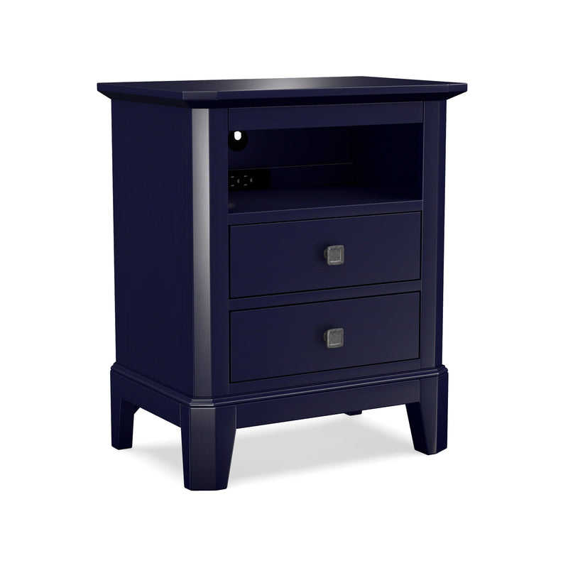 Urbane Two Drawer Nightstand with Pullout Tray