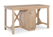Double X Kitchen Island - Barewood