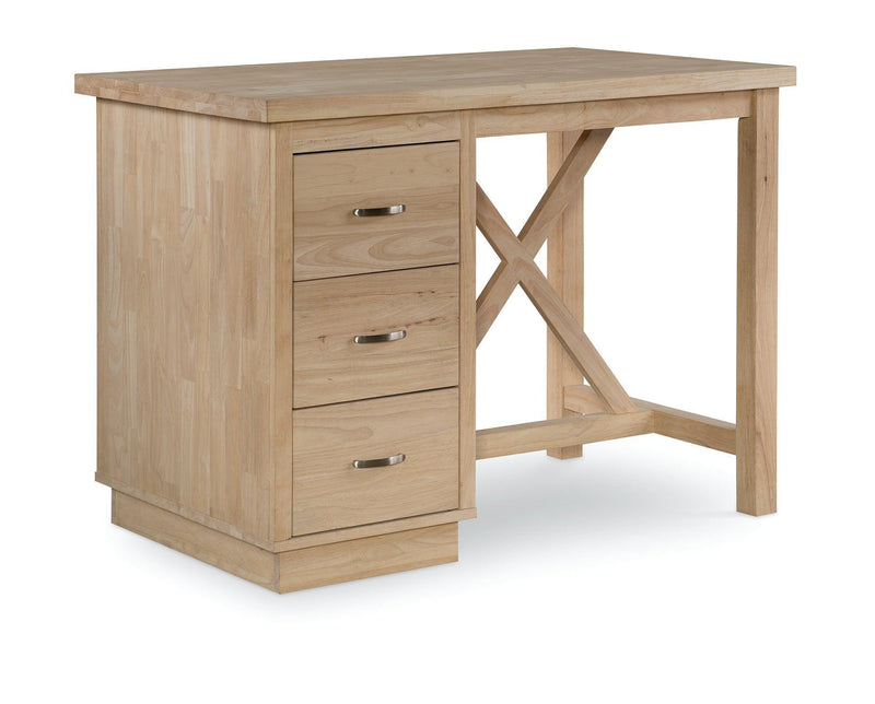 Single X Kitchen Island - Barewood