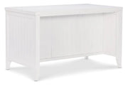 Hampton Kitchen Island back view in Chalk - Barewood
