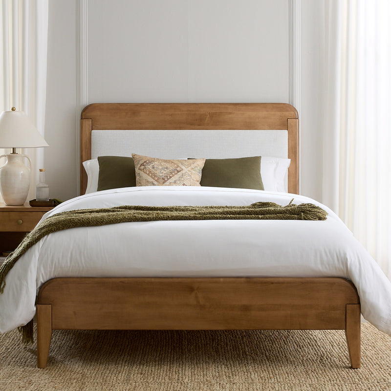 Amish Essentials Warren Upholstered Platform Bed
