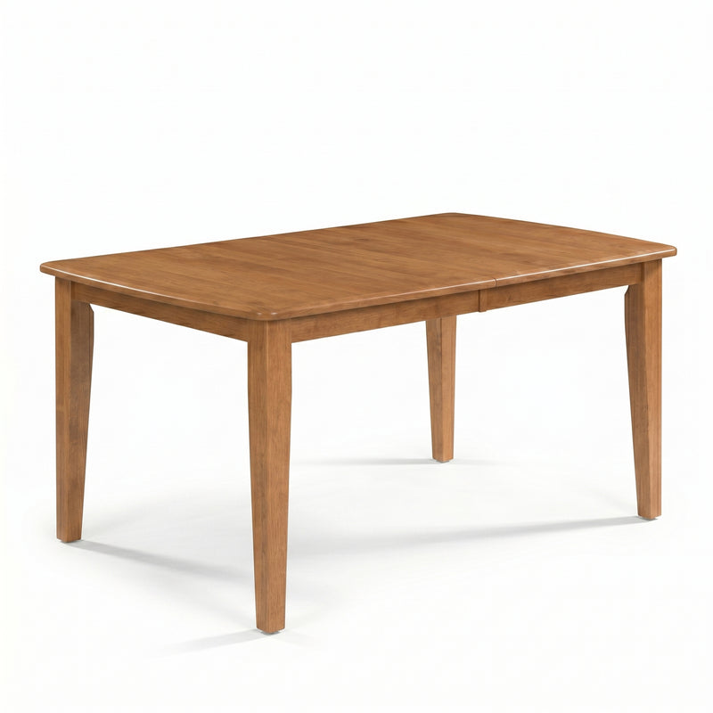 Amish Essentials Shaker-Taper Leg Bow-End Dining Table