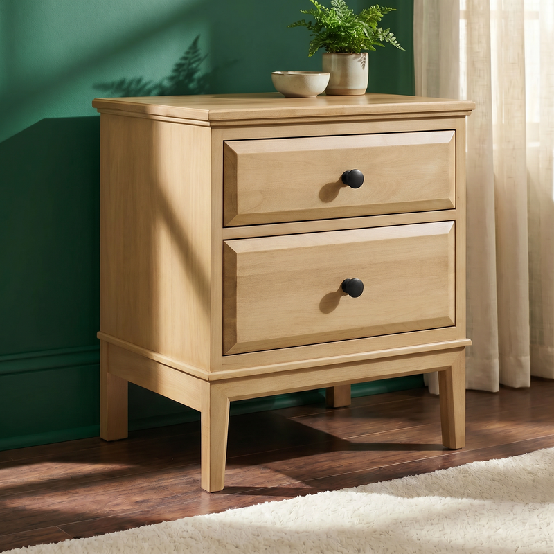 Virginia 2-Drawer Nightstand in Latte - Barewood