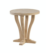 LaCasa Round End Table - Barewood