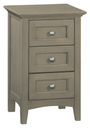 McKenzie Three Drawer Nightstand - Barewood