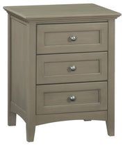 McKenzie Three Drawer Nightstand - Barewood