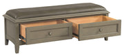 McKenzie 2-Drawer Bench - Barewood