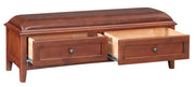 McKenzie 2-Drawer Bench - Barewood
