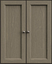 Mckenzie 36" Wide Cabinet and Hutch - Barewood