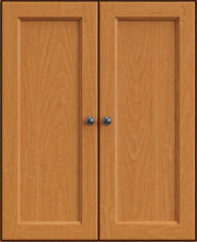 Mckenzie 36" Wide Cabinet and Hutch - Barewood