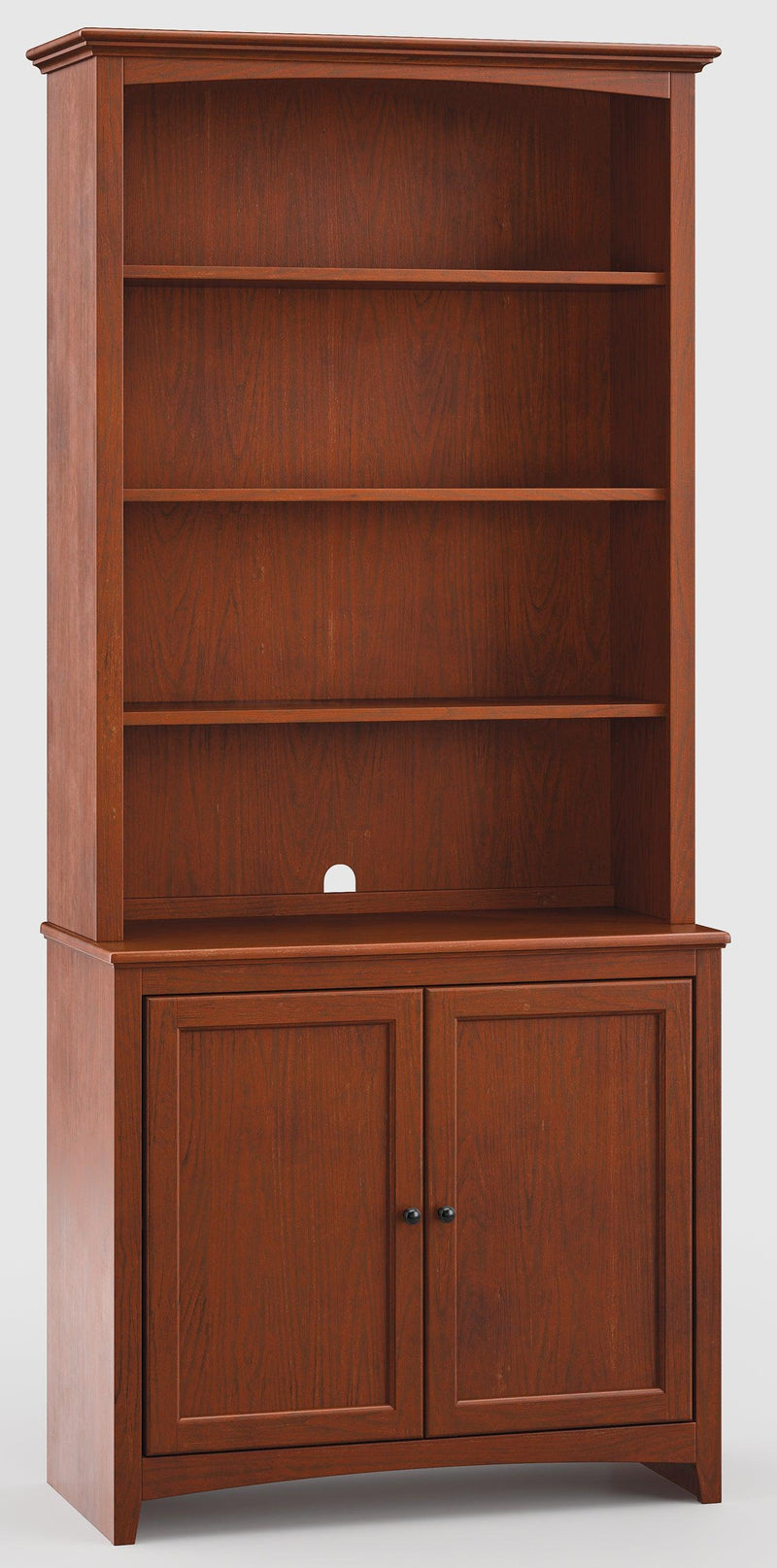 Mckenzie 36" Wide Cabinet and Hutch - Barewood